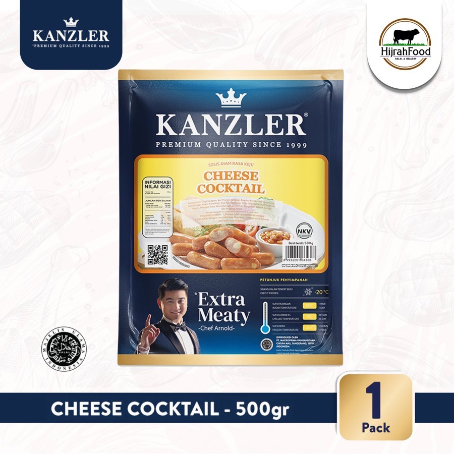 

Sosis Breakfast Keju - Kanzler Sausage Cheese Cocktail 500 gram