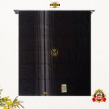 SARUNG TENUN WADIMOR ANAK POLOS WARNA HITAM BERGARIS