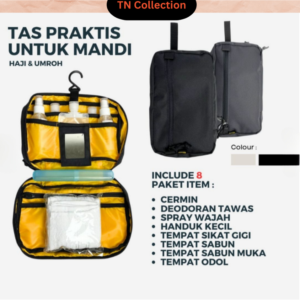 Tas Handsbag Peralatan Mandi Traveling