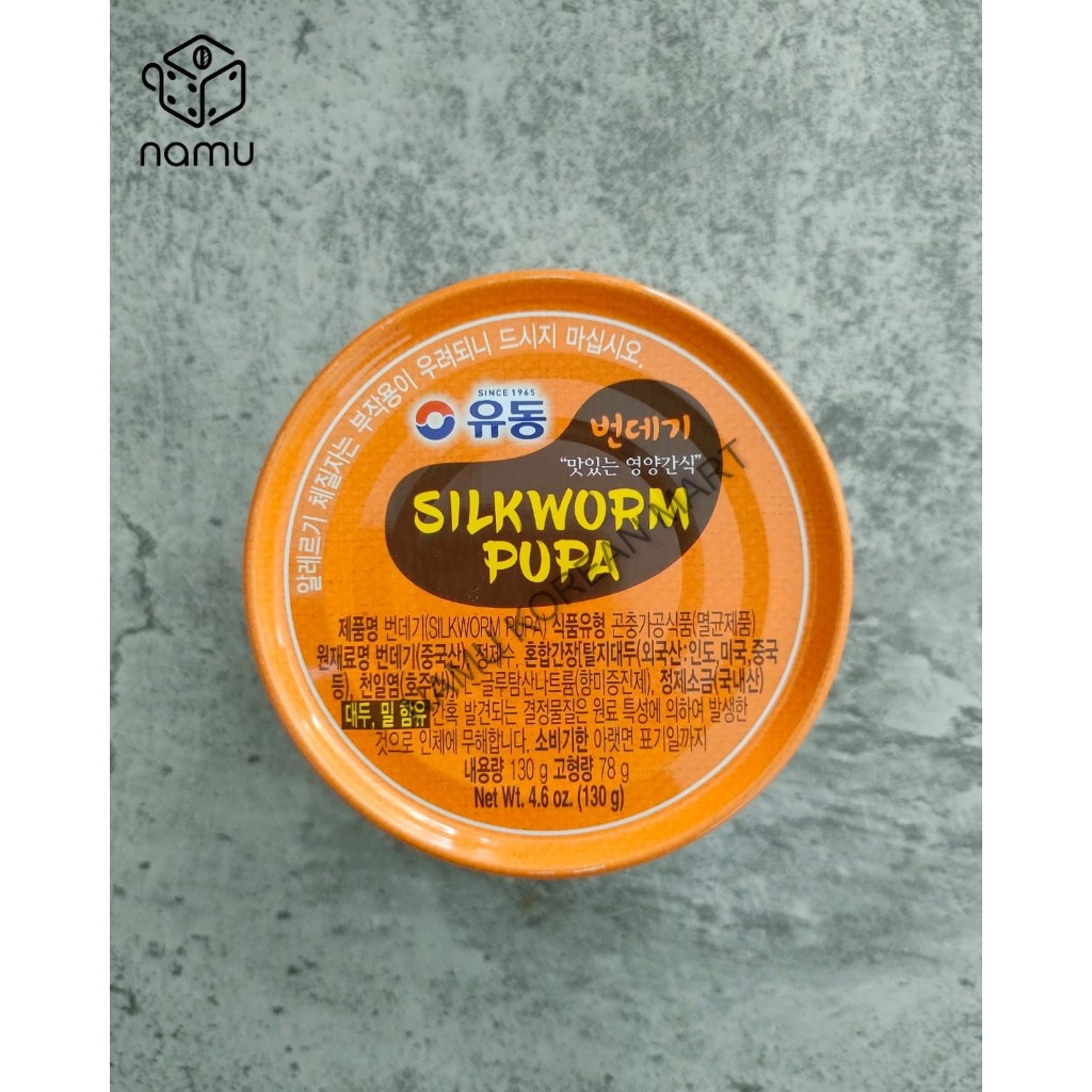 

Yudong Bundaegi 130gr / Silkworn Pupa / Ulat Sutera Kaleng / Canned Silkworm Pupa / Korean Food