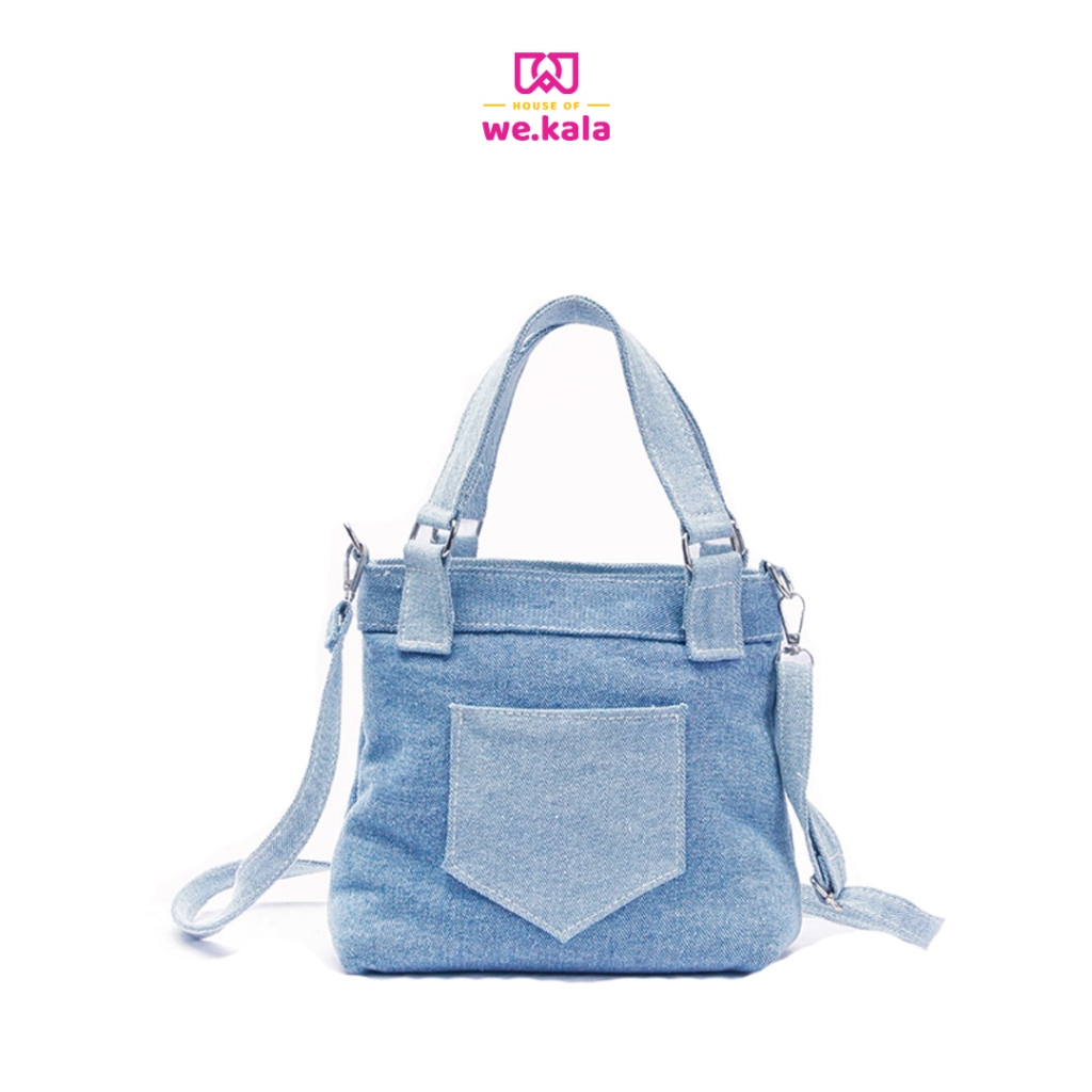 House Of We.Kala - Tas Selempang Wanita Becca Handle Denim Bag Mini