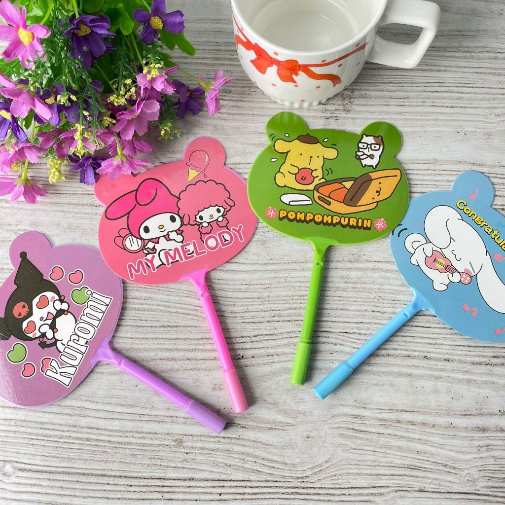 

Pulpen Gel Kipas Mini Motif Sanrio Friend Gel Hitam 0.5 mm - PGK 1093 - bolpoint unik aesthetic korea viral 1 pack alat tulis lucu sovenir
