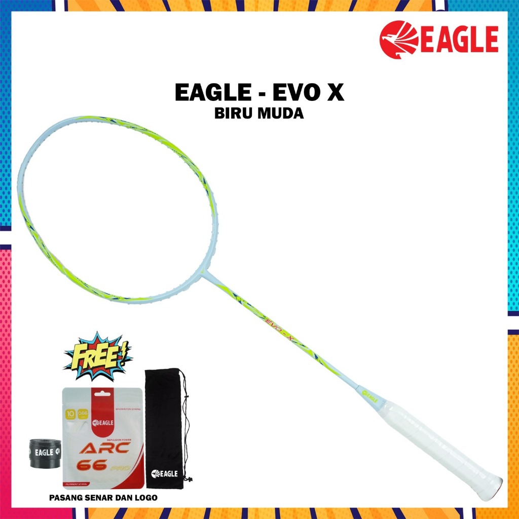 Raket Badminton Eagle Evo X Badminton Raket EVO-X