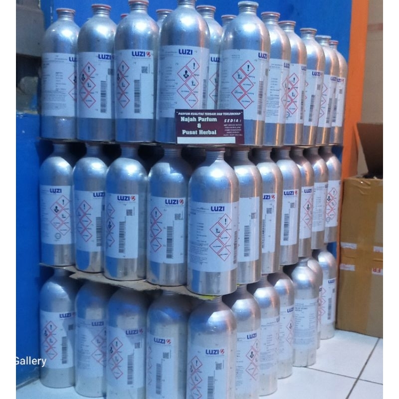 KALENG PARFUM KOSONG ALUMINIUM LUZI BEKAS PARFUM DISPLAY MINYAK WANGI MERK UKURAN 1KG