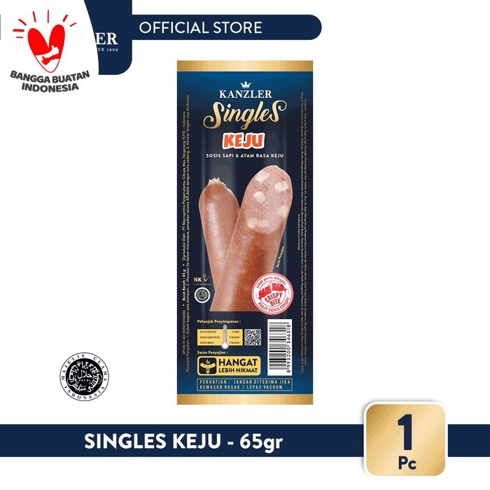 

Kanzler Sosis Singles Keju 65gr