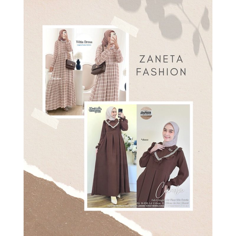 Zaneta Fashion dress  //dress//premium//ori