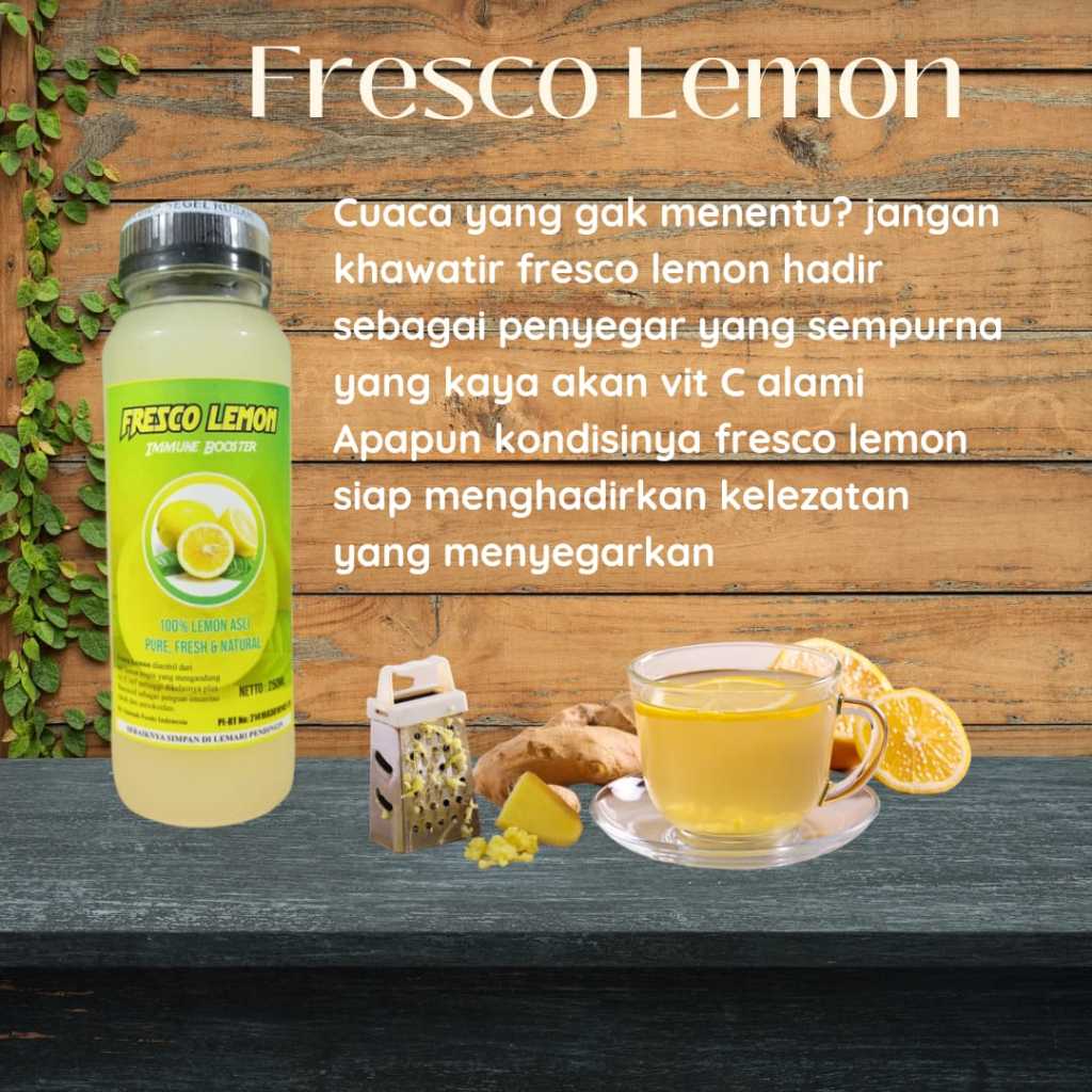 

Sari Lemon Fresco | Air Lemon Murni 250 ml