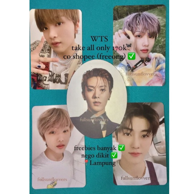 PHOTOCARD JISUNG NABI CAFE HAECHAN HOT SAUCE JAEMIN CAFE YUTA FAVORITE