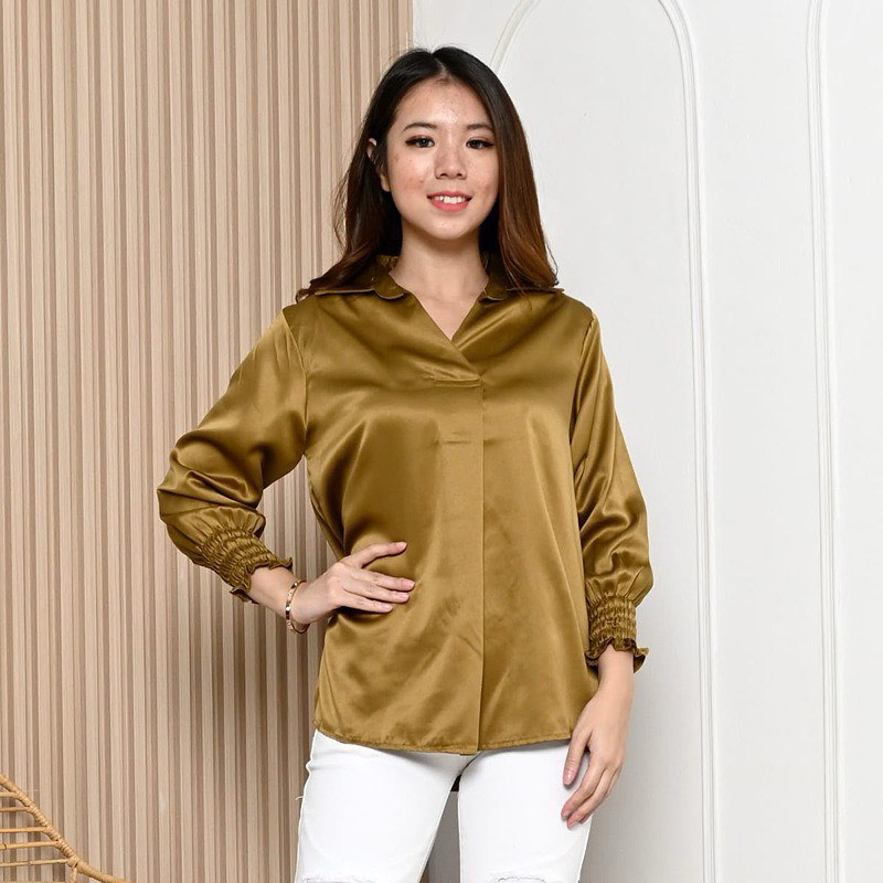 ATASAN BLOUSE SATIN SILK KONDANGAN
