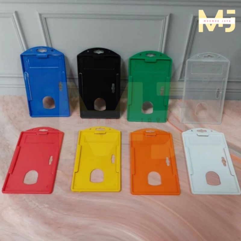 

10pcs ID Card Holder Frame Tempat ID Card Casing Name Tag Plastik