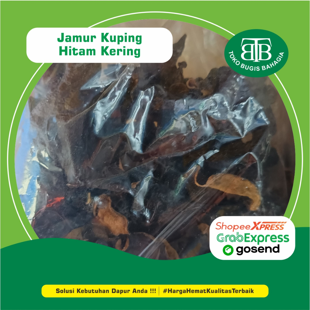 

Jamur Kuping Hitam isi 50gr, Murah Makassar