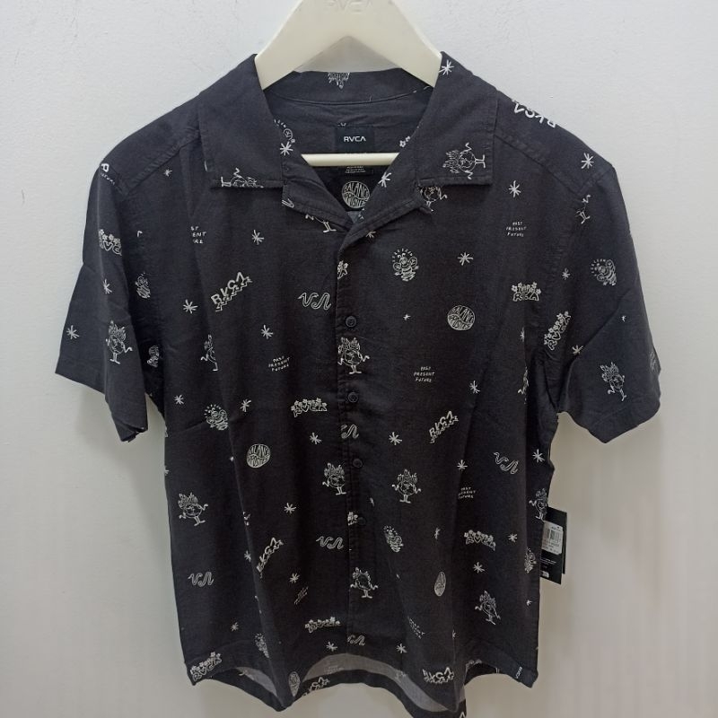 Kemeja Pria RVCA Original Zen Ss Shirt