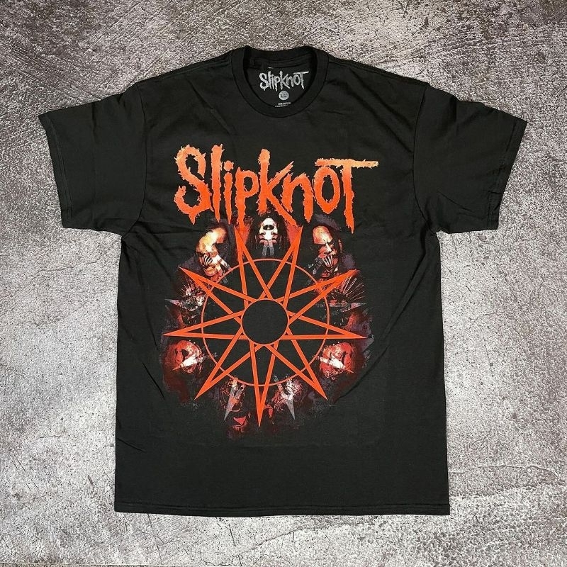 Kaos band official Slipknot - Double Potrait indonesia tour 2023 Original
