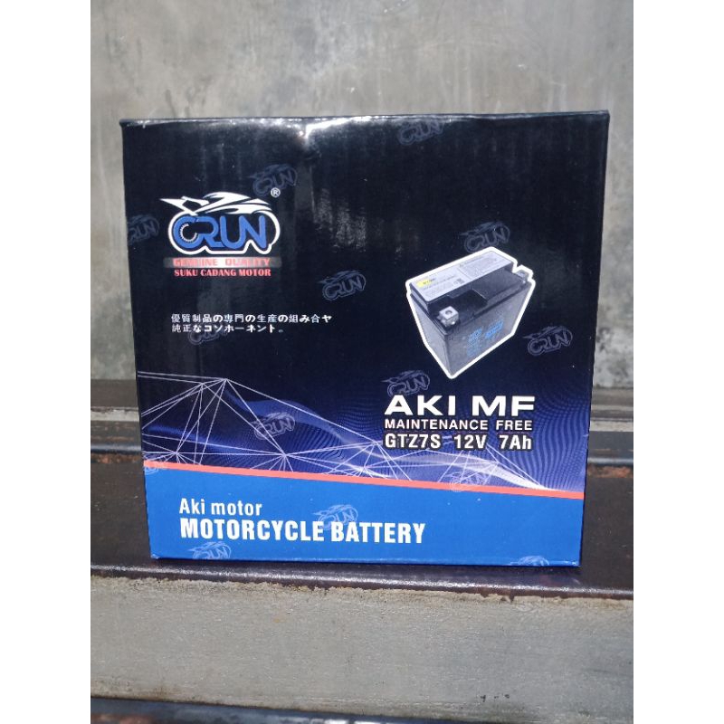 aki crun aki kering motor crun gtz7s 12v 7ah