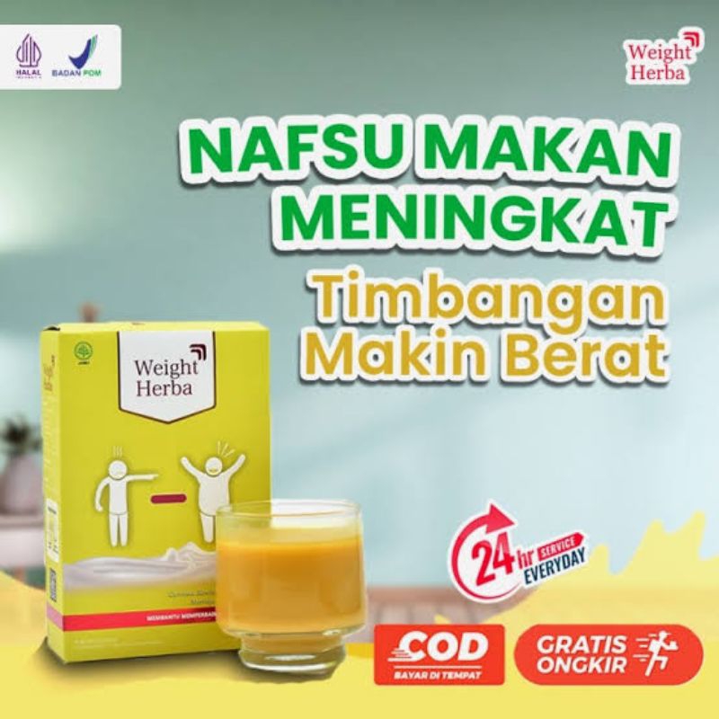 

WEIGHT HERBA Susu Original Penggemuk Badan Penambah Nafsu Makan Herbal Halal Bpom