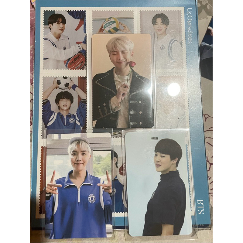 Photocard BTS - Namjoon RM, Jhope, Jimin (Memories Memo19, Photofolio Us BTS, Orul Orul)