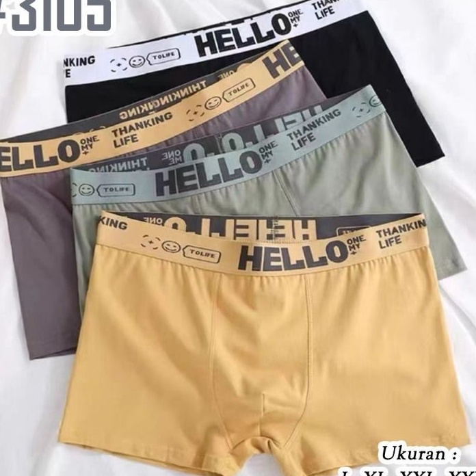 88 celana dalam boxer pria HELLO  cd boxer pria dewasa  cd cowok import