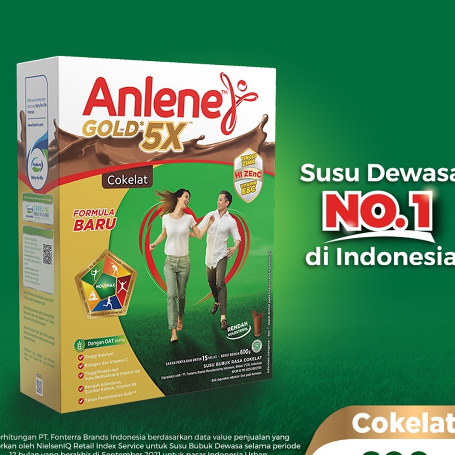 

FSASH SALE Anlene Gold 5X Susu Bubuk Dewasa Cokelat 6g Nutrisi Tinggi Kalsium Untuk Tulang Sendi dan Otot