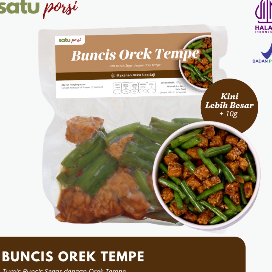 

DISKON Satu Porsi Buncis Orek Tempe