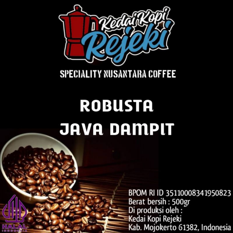 

Robusta Java Dampit 500gr (kopi sangrai / giling)