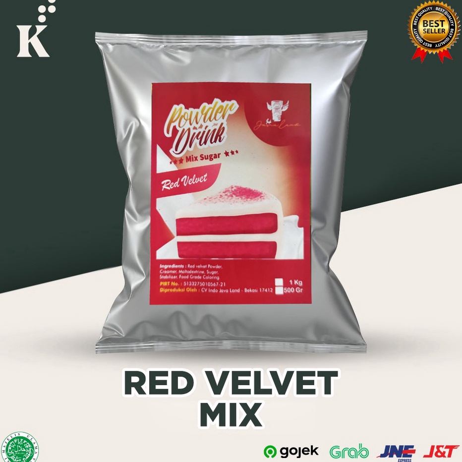 

PROMO SALE Bubuk Minuman Bubble Drink Powder Rasa Red Velvet Mix Sugar 1 KG