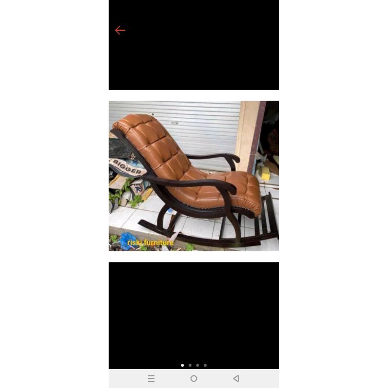 Kursi goyang busa jati