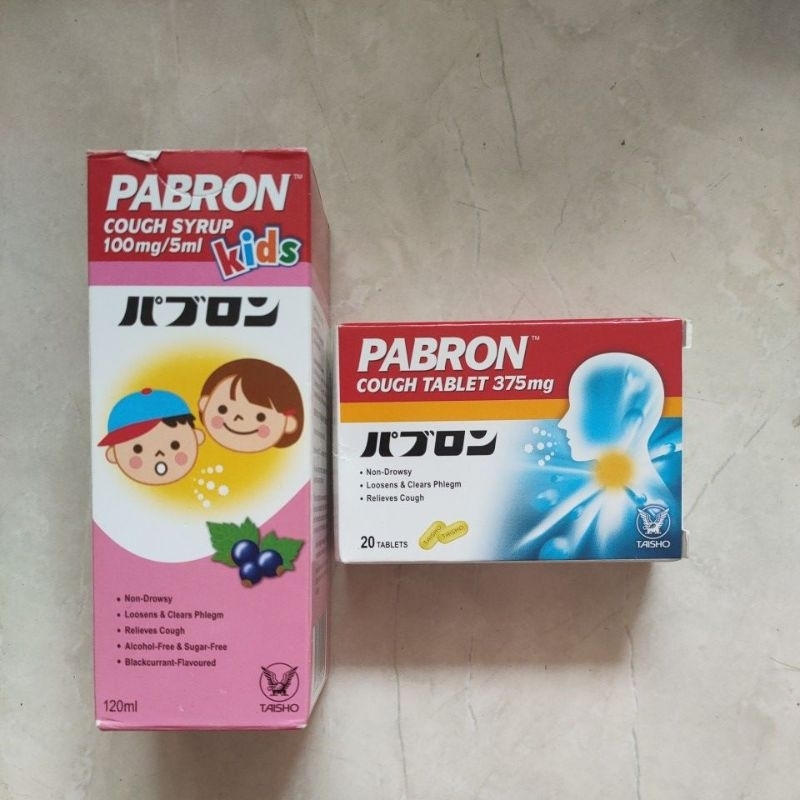 pabron cough tablet obat batuk kids syrup