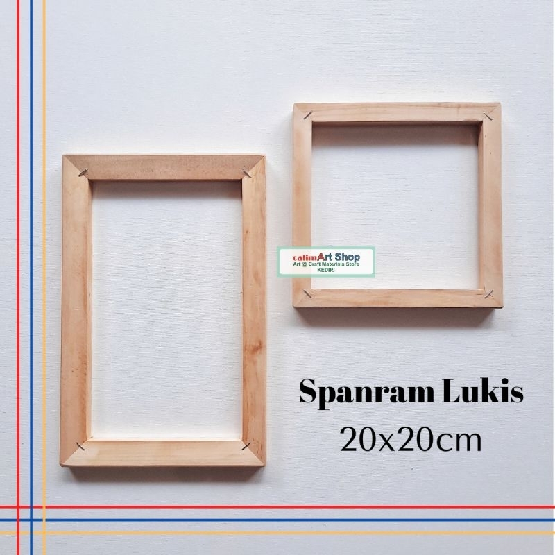 Spanram Kayu 20x20cm Spanram Lukis