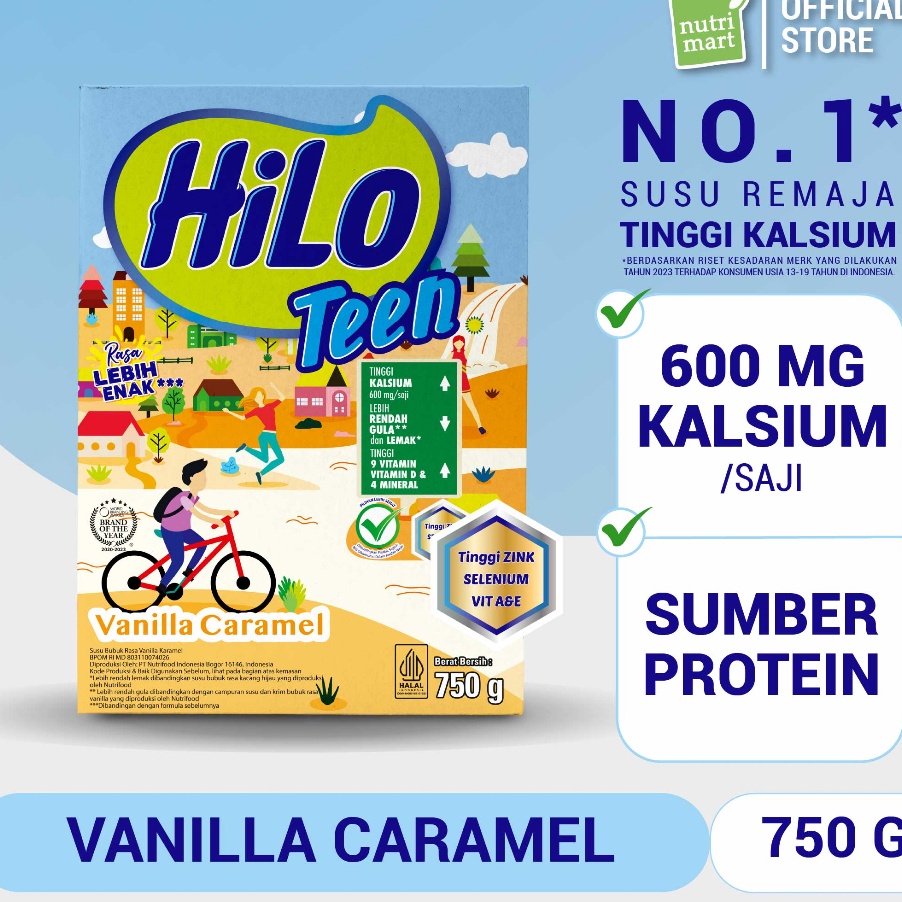 

FSASH SALE Hilo Teen Vanilla Caramel 75 gram Susu Tinggi Kalsium Rendah Lemak