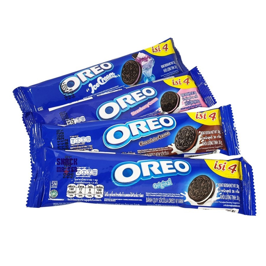 Cemilan Oreo original biskuit coklat isi 4 keping