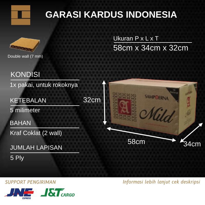 Kardus bekas besar berkualitas kardus pindahan kardus packing