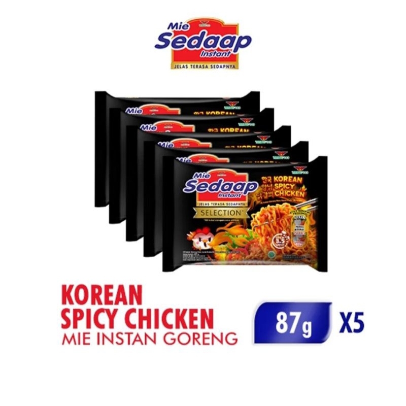 

Mie Sedaap Korean Spicy Isi 5