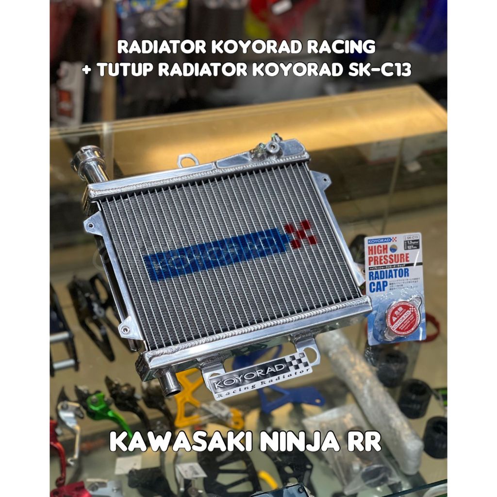 Radiator Ninja RR 150RR Koyorad Racing + Tutup Radiator Koyorad SK-C13