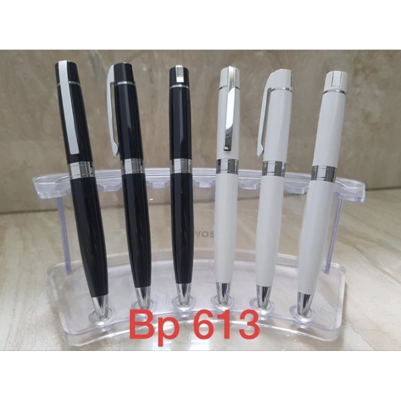 

Pen metal / Pen besi / Pulpen stainless / Ballpoint / Bp 613 dpt dicustom Logo perusahaan / Nama