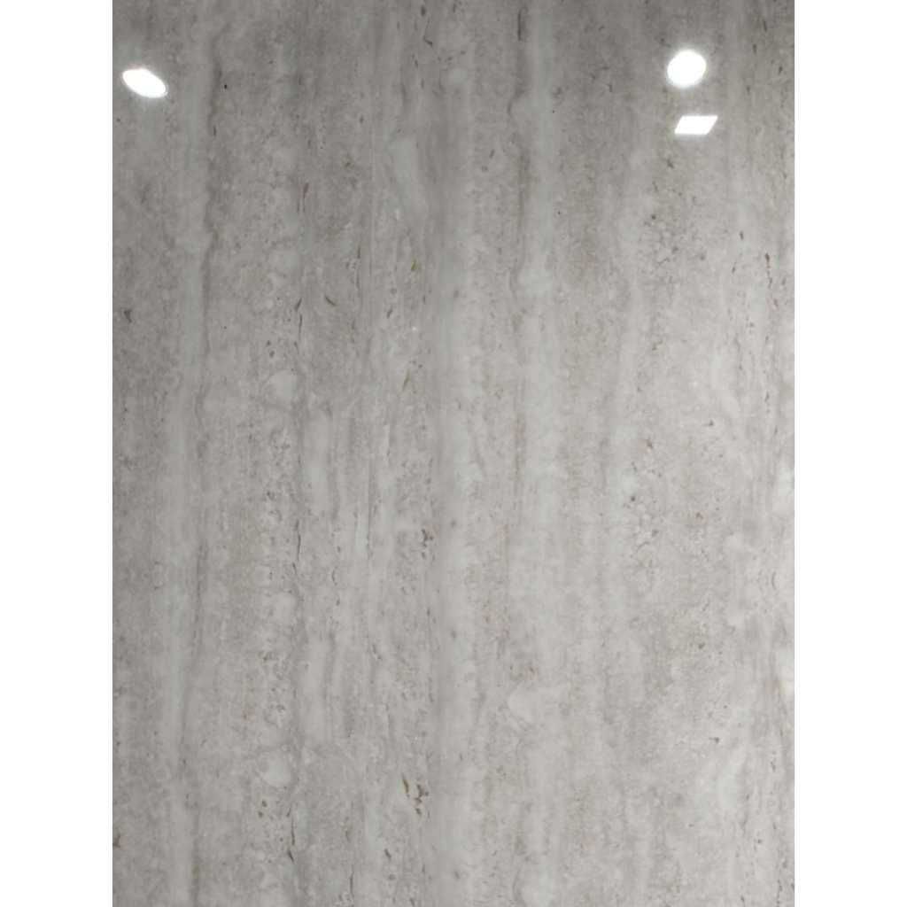 Granit Glossy Travertine Lgrey by Garuda Tile Ukuran 60x60/Kualitas 1 Grade A/Granit Glosy untuk Lan
