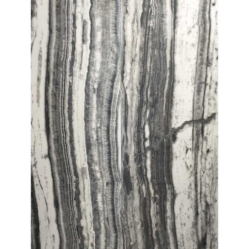 Granit Glosy Opera Bello Motif Marmer Putih & Hitam Ukuran 60x120 by Garuda Tile/Kualitas 1 Grade A/