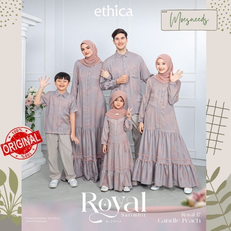 ETHICA Sarimbit Keluarga Lebaran Royal 17 Candle Peach
