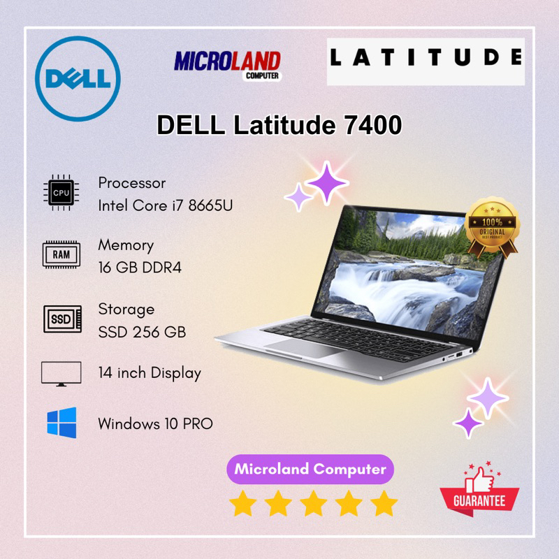 DELL LATTITUDE 7400 CORE i7 GEN 8 RAM 16 GB