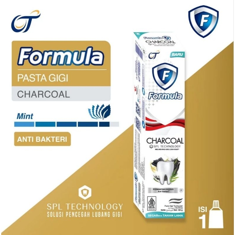 Formula Charcoal Pasta Gigi 160 gr