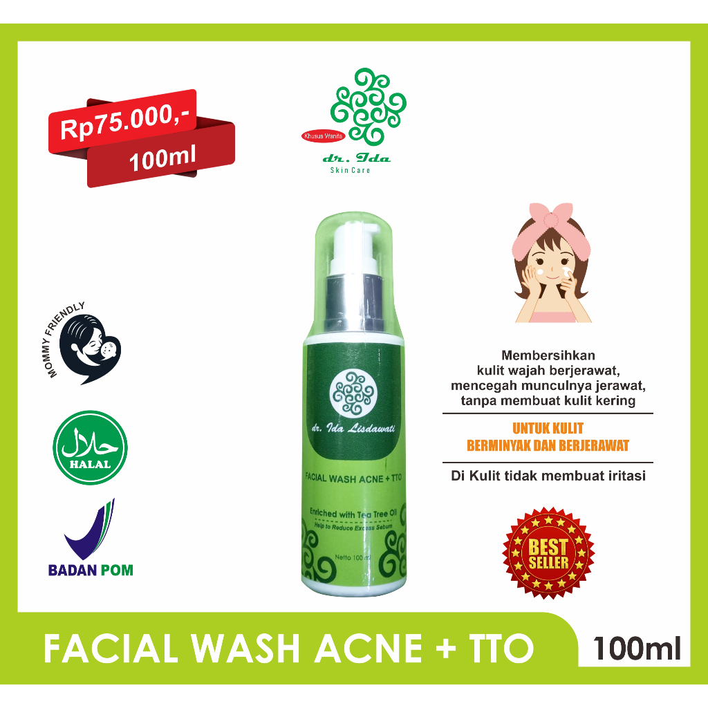 Facial Wash Acne + Tea Tree Oil