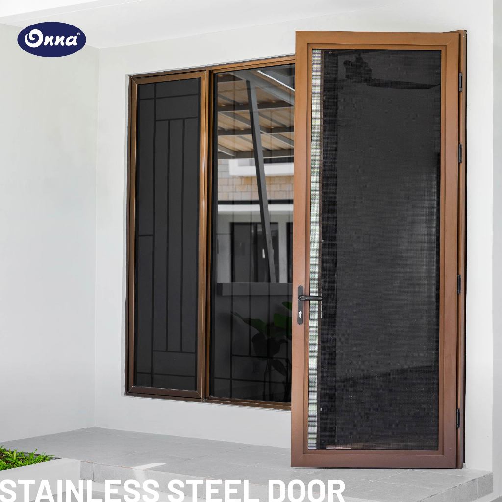 Onna Stainless Steel Door (304) Pintu Kasa Baja Anti Nyamuk Security Door Ukuran Custom