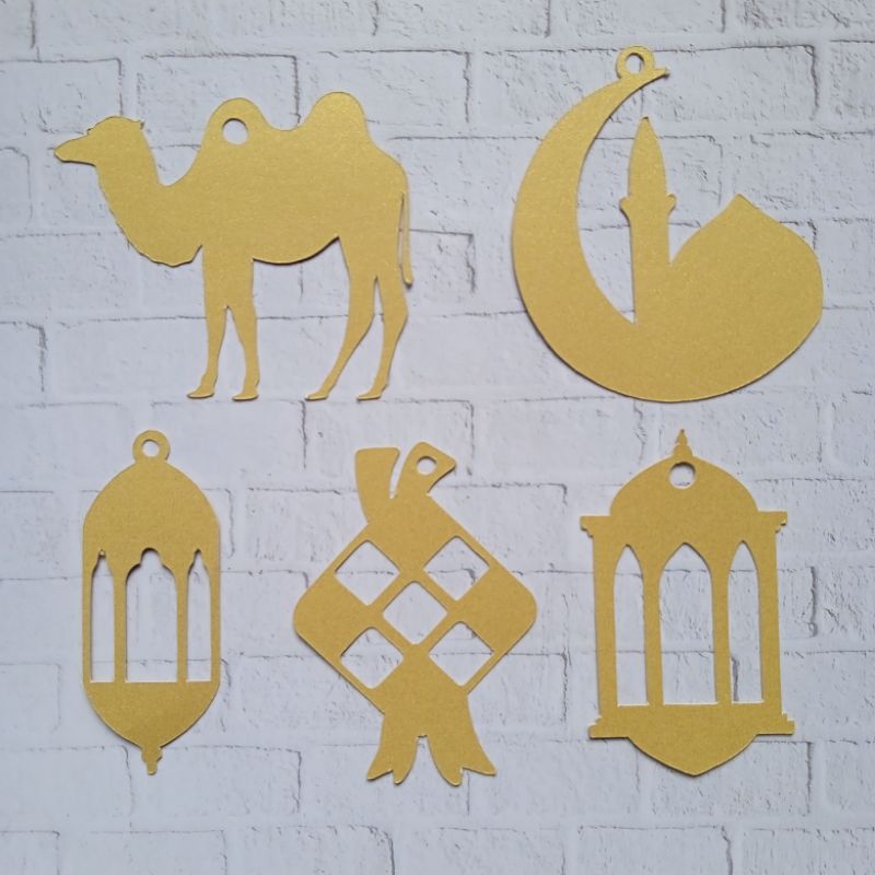 

100pcs Hang tag lebaran, hang tag idul Fitri, hang tag unik, hang tag ketupat