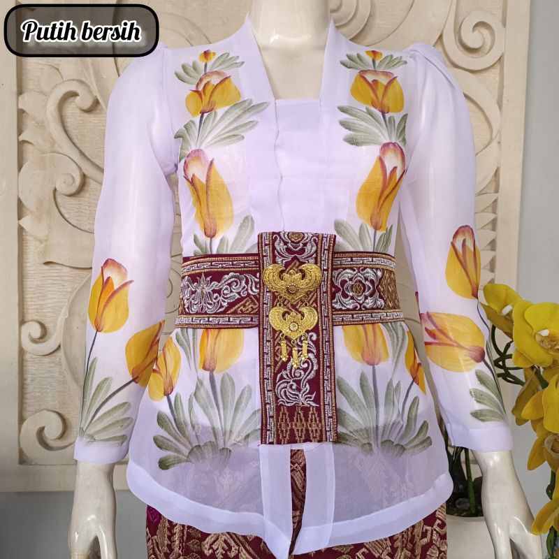 Kebaya jadi lukis premium || kebaya lukis || kebaya bali