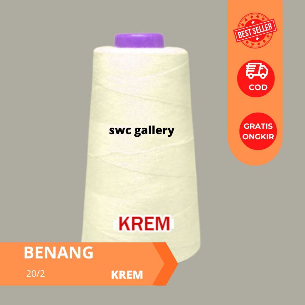 Benang Jahit Besar 20/2 2200 Yard Besar Warna Warni Yamalon Set Astra Katun Untuk Jeans Tas Jaket Ku