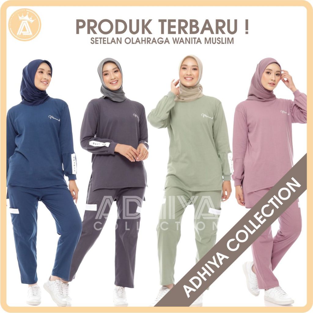 BAJU OLAHRAGA KAOS WANITA MUSLIM I SETELAN OLAHRAGA WANITA JUMBO I SETELAN SENAM WANITA AEROBIC HIJA