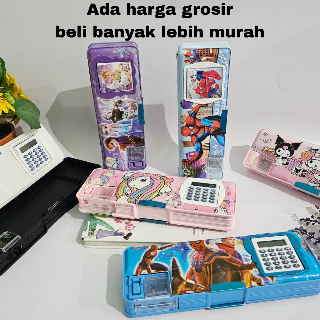 

SOS Kotak Pensil Magnet Kalkulator 7.5x21.5/ Tempat Pensil / Pencil Case/Tepak