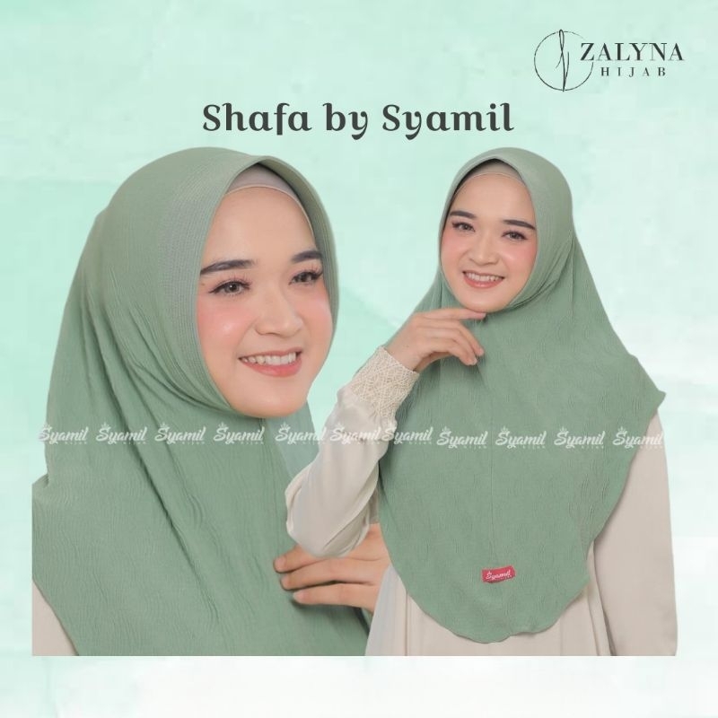 BERGO SHAFA BY SYAMIL / BERGO PLISKET / HIJAB INSTAN / DAILY HIJAB SIZE STANDAR