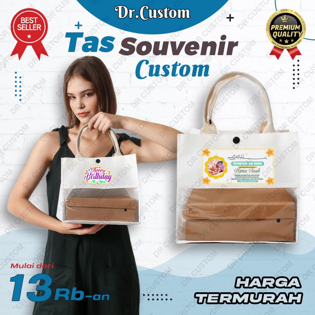Tas Hampers Souvenir Nasi Box-Tas Sovenir Nasi Box-Custom Sablon