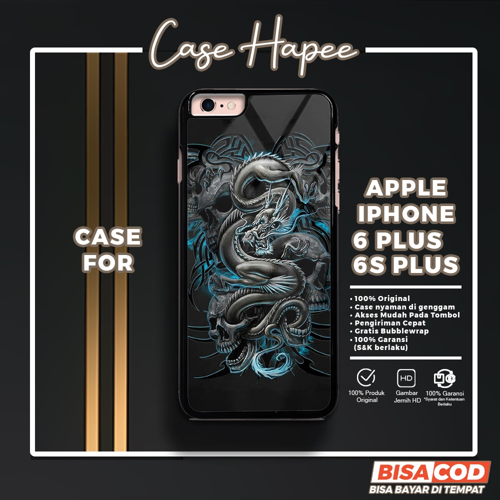 Case Iphone 6 Plus 6s Plus Casing Iphone 6 Plus 6s Plus [DRGN] Casehapee Case Glossy Case Aesthetic 