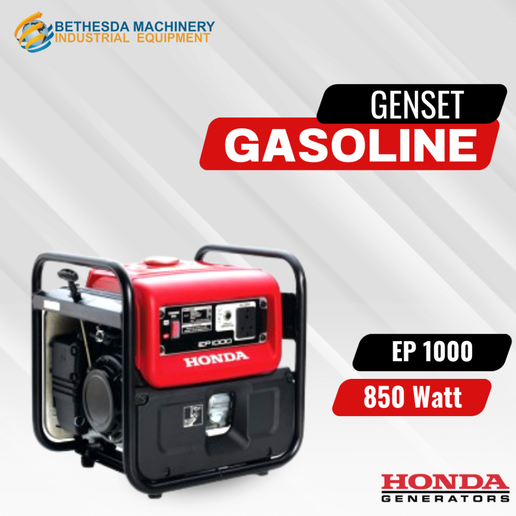 Genset Portable 750 VA 750 Watt 1 Phase HONDA EP 1000 Genset Bensin